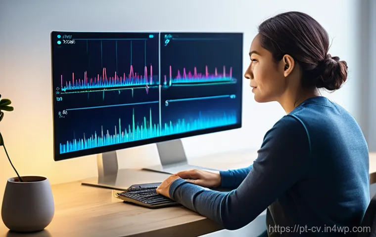 생체 반응 자기 조절법과 자아 존중감 향상 - Image Prompt 1: The First Encounter with Biofeedback Technology**